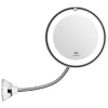 Flexible Gooseneck 6.8&quot; 10x Magnifying LED Lighted Makeup Mirror Bathroom Magnification Vanity Mirror with Suction Cup