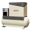 Floor Tank Mounted Rotary Screw Air Compressor with Air Dryer