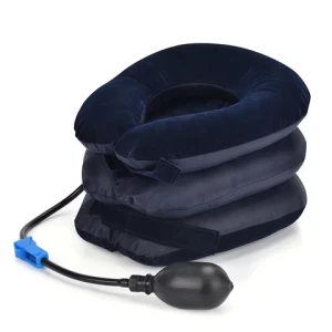 Foldable Inflatable Travel Neck Pillow Neck Stretcher Adjustable Relax Cervical Spine Traction Device Home Used Tractors
