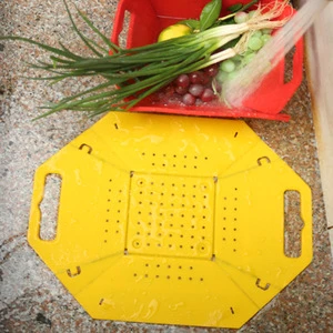 Folding  Basket for Vegetable ,lockable Colander Basket Storage