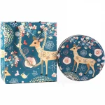 Food stuff factory price round tinplate candy box metal can for candy