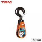 forged steel sheave heavy duty wire rope snatch block pulley block with hook