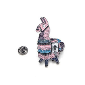 Fortnite Enamel Pins and llama Brooches for Women Men Lapel pin backpack badge Game player collection