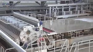 Fourdrinier paper manufacturing process production kraft roll paper machinery