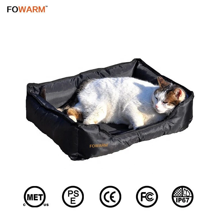 Fowarm 12V Electric Heated Dog Bed With cigar lighter