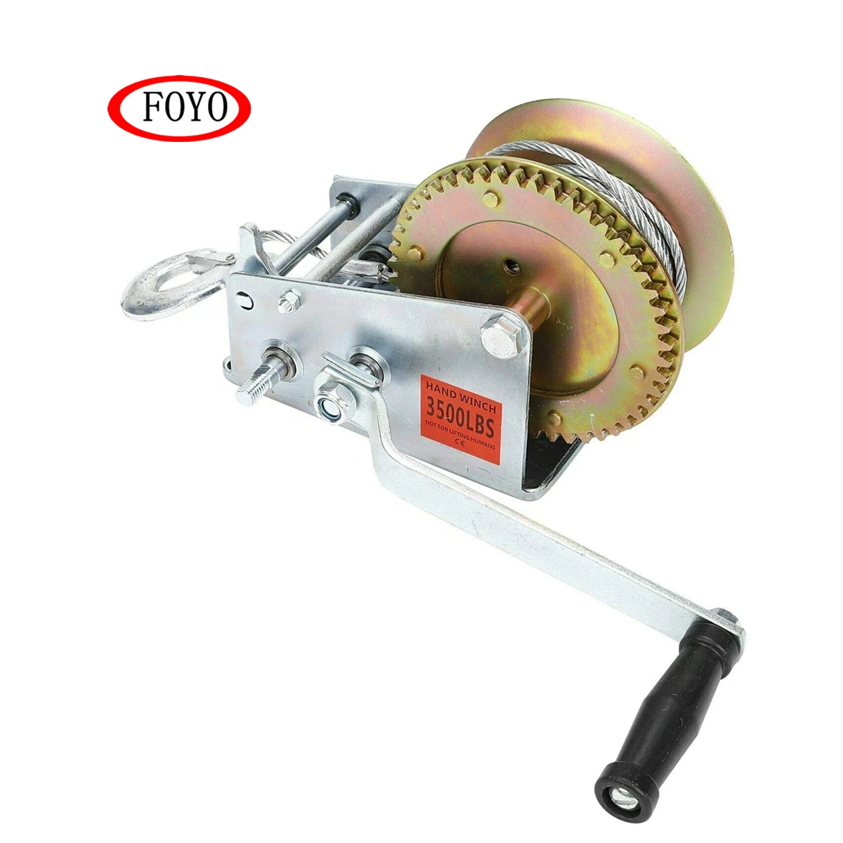 FOYO Brand Boat Trailer Winch with Cable Portable Hand Winch Handle Crank Winch With factory Price