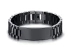 Free sample latest engravable black stainless steel id bracelet jewelry guangzhou engraved stainless steel bracelet