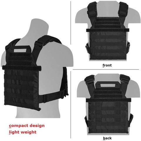 FREE SAMPLE Tactical Fast Vest 10"X12" MOLLE and PALS Fully Adjustable Law Enforcement vest