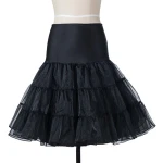 Free Short Organza Halloween Petticoat Crinoline Vintage Wedding Bridal Petticoat for Wedding Dresses Underskirt Rockabilly Tutu