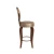 Import French style furniture round back wooden louris bar stool vintage bar chair from China