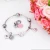 Import Friendship  charm epearl heart  stainless steel gemstone women jewelry bracelets bangles from China