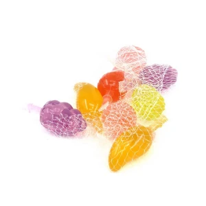 Fruit Shape Jelly Pudding 35g Pineapple Mango Grape Litchi Flavor Jelly in Mesh