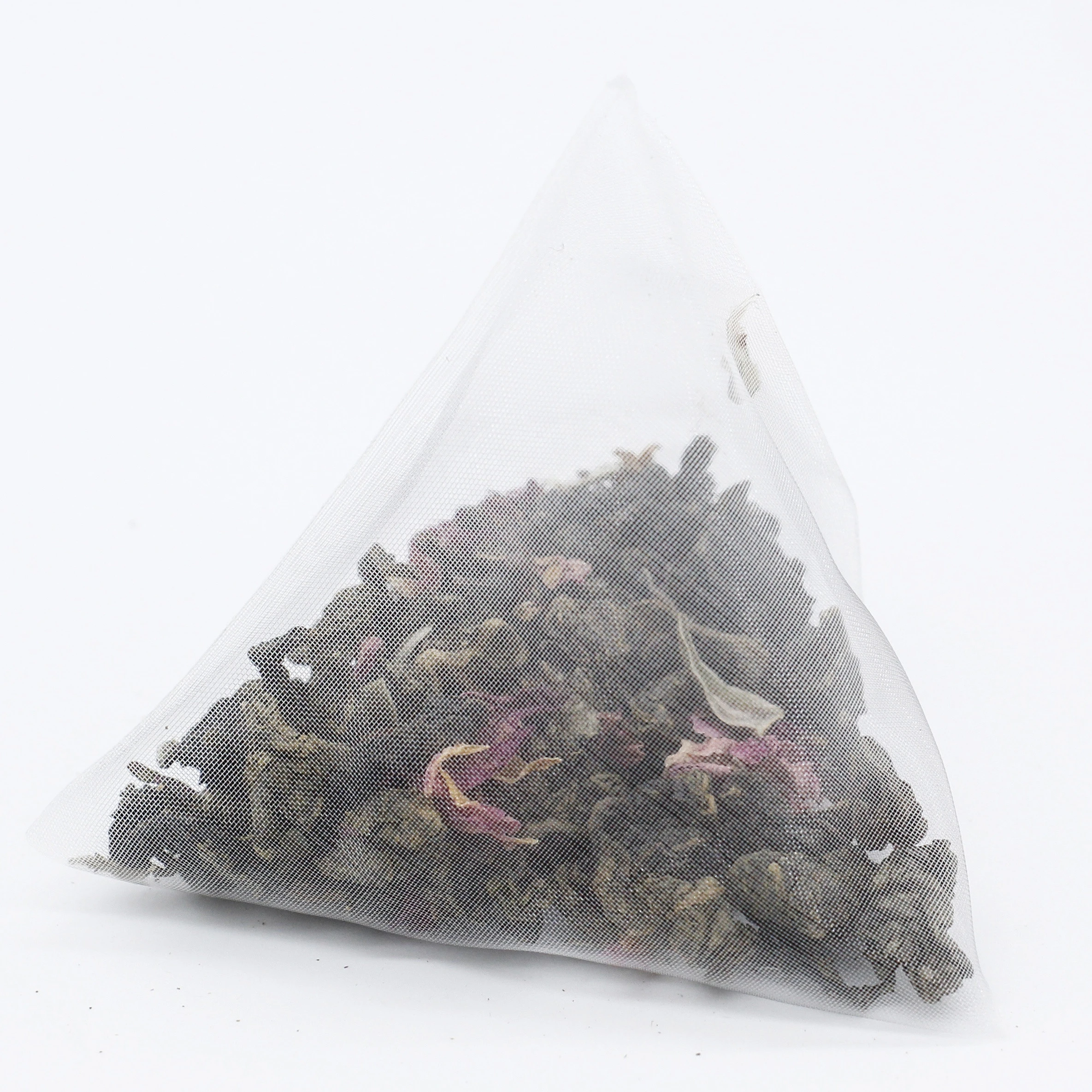 FT001 Factory Bulk Supply 6g Rose Oolong Tea Rose Petal Pyramid Triangle Tea Bag