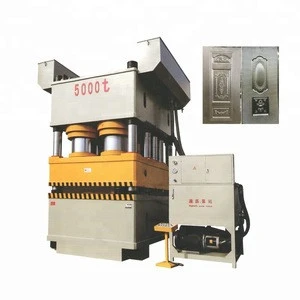 Full-automatic Single Action Steel Door Plate Embossing Hydraulic Press Machine door plate pressing machine