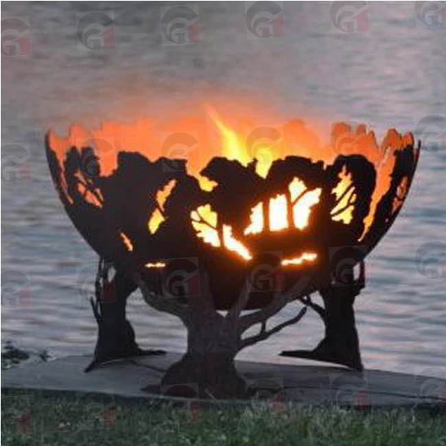 Garden Decorative Corten Steel Fire Pit Bowl uk