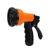 Garden hose nozzle water jet spray gun 7-ways nozzle suitable for 3/4" male connector
