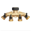 Garden Hose Quick Connector, Solid Brass Quick Connector and Disconnector 3/4 Inch GHT Male and Female Water Hose Fittings