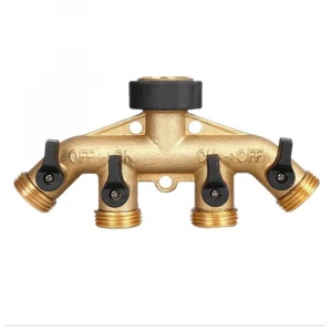 Garden Hose Quick Connector, Solid Brass Quick Connector and Disconnector 3/4 Inch GHT Male and Female Water Hose Fittings