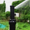 Garden Lawn Is Buried With Retractable 360-Degree Rotary Sprinkler