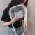 Import girls clear crossbody bag waterproof messenger bag transparent pvc zipper shoulder bag from China