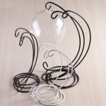 Glass Pots Succulent Plants Artificial Pot With Iron Stand