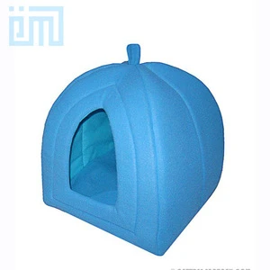 GMT06018 Factory Price Dog Cgae Luxury Soft Flannel Lgloo Pet House