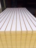 Good quality melamine slotted MDF board from chian amnuafcturer
