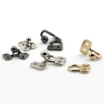good quality two part combined collar metal hook and eye fastener for garment