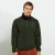 Import green sherpa fleece lined pullover custom coral fleece sherpa mens mongolian cashmere 100% wool coats from China