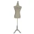 Import Grey color fabric cheap female mannequin for sale with wooden base from China
