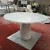 Import Grey Veins White Marble Round Dining Table High Gloss White from China