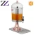 Import Guangzhou cheap plastic metal 18l triple 3 tank compartment corolla mixing cooling drink beverage juice dispenser for restaurant from China