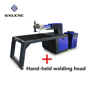 GXU Factory 500W CNC Letter Machine Laser Spot Welder with Hand-held Welding Head