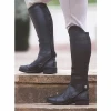 HALF CHAPS RIDING HORSE RIDING SYNTHETIC BLACK COLOR LEATHER HALF CHAPS