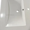 Hand Cast White Artificial Stone Resin Acrylic Bathroom Vanity Cabinet Wash Basins Sinks