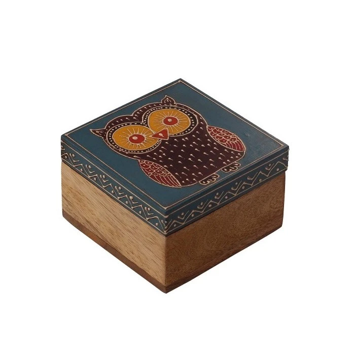 Hand painted Wooden Crafts Box