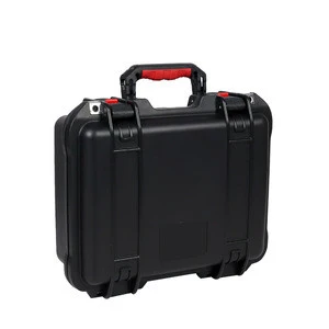 Handheld crushproof plastic tool box equipment case with pre-cut foam