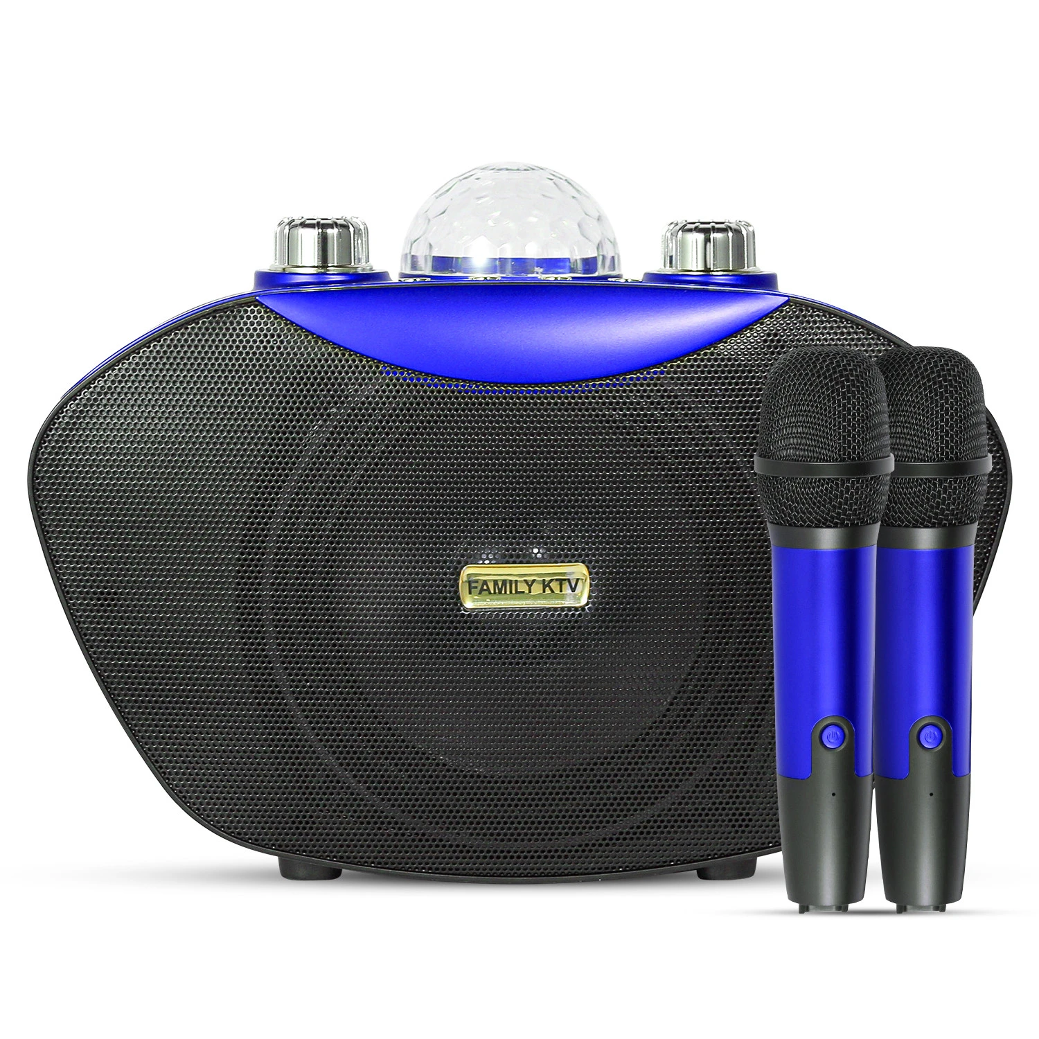 Handheld Wireless Microphone Karaoke Speaker with Disco Light Microphone Speaker Karaoke