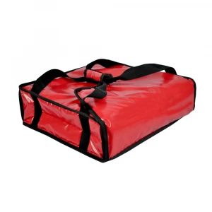 Handle Carry Polyester Large Customized Size Pizza Cooler Delivery Pouch Easy Clean
