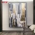 Import 100% Handmade High Quality Wall Decoration Abstract Gold Foil Oil Painting from China