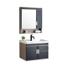 Hangzhou pvc  bathroom cabinet  vanities furniture modern PVC bathroom sink and cabinet combo