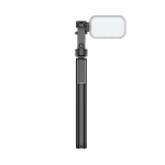HB-A small lighting black aluminum holder traveler smartphone self photo portable monopod selfie stick mobile tripod