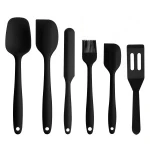 Heat Resistant 6pcs Kitchen Utensils Silicon Spatula Set Mini Cake Baking Pastry Scraper Sandwich Spatula Tool Kit