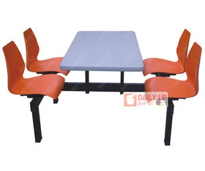 Heavy-Duty Canteen Furniture Restaurant Tables And Chairs Used Fast Food Modern Dining Set