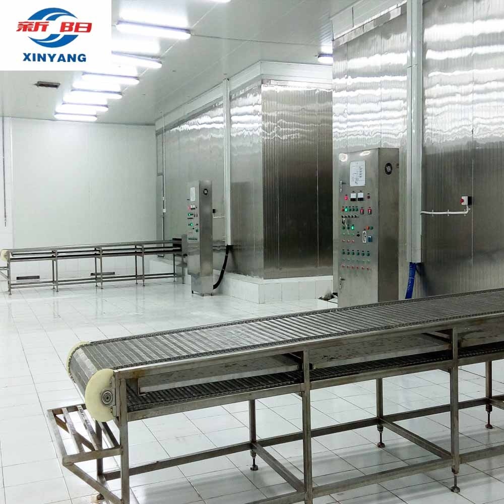 High capacity instant IQF freezer spiral freezer for freezing product