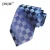High-end fashion color changing polyester plaid striped patterns necktie ties with custom logo