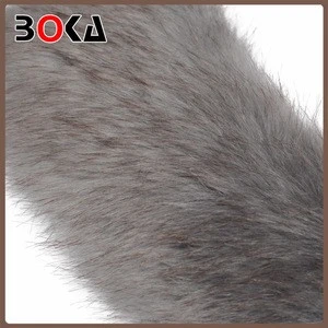 high level grey neck faux fur trim for wool coat