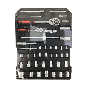 High quality 186 pcs aluminum case mechanical trolley tool set
