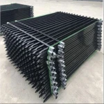 High quality Cheap Hot galvanized steel poles ornamental wrought iron fence
