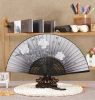 High quality Chinese silk fan with bamboo ribs